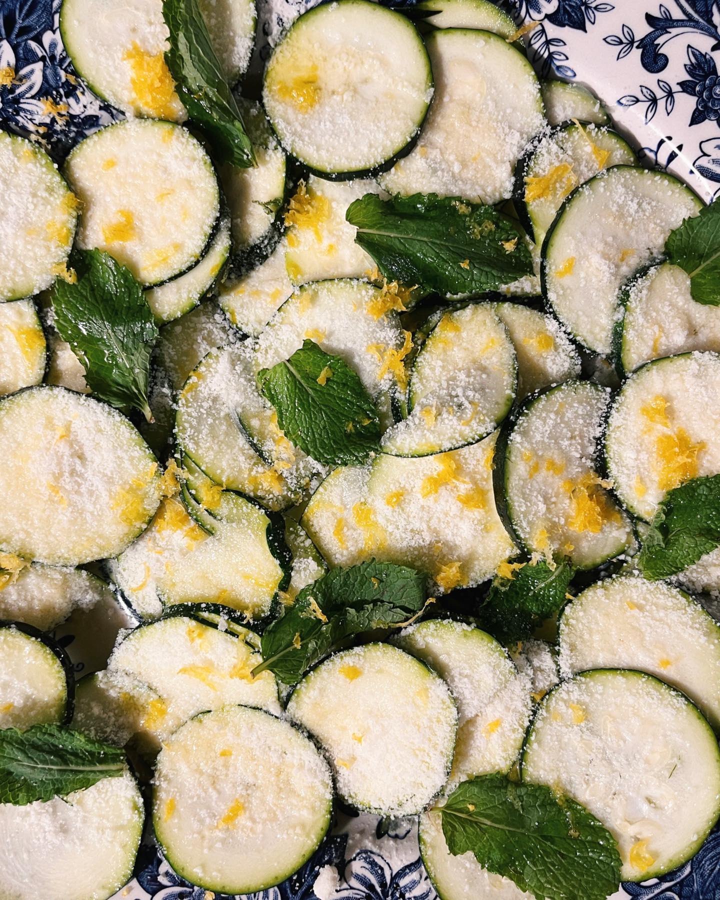 Zucchini Lemon Mint Salad