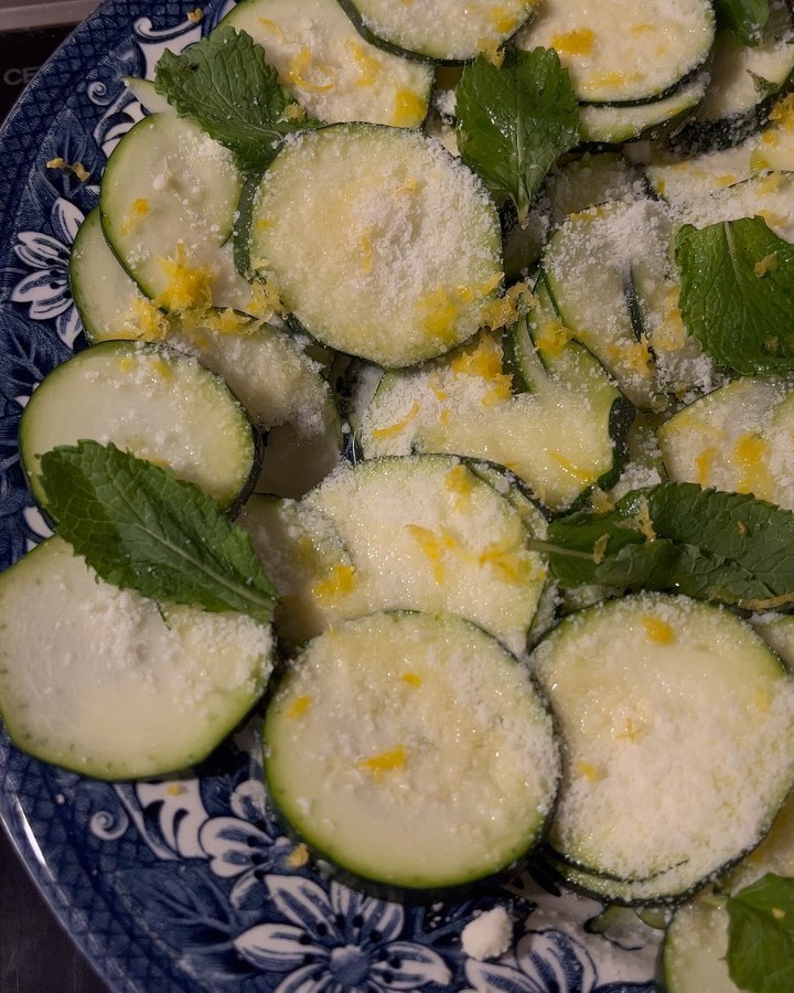 Zucchini Lemon Mint Salad