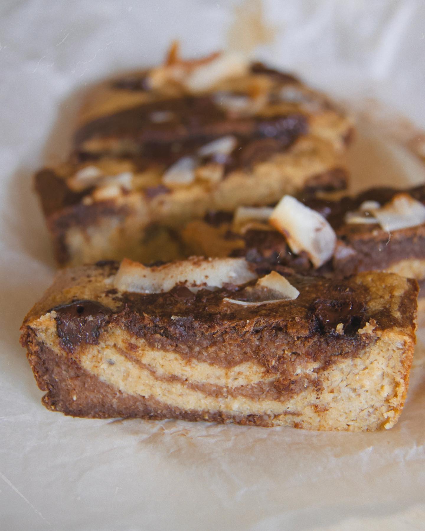 Smiling Marble Banana Cake