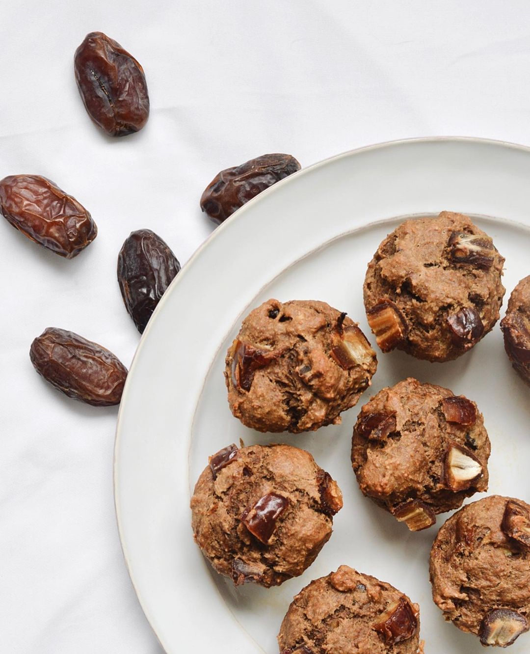 Peanut Butter Banana Date Muffins