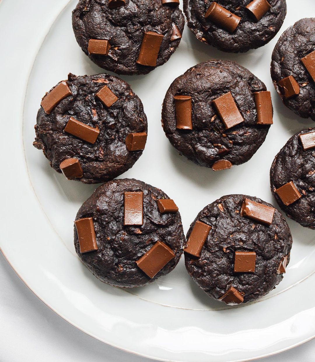 Moist Chocolate Zucchini Muffins with Protein