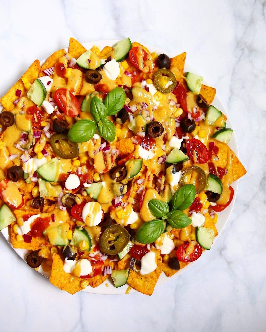 Vegan Nachos with Cheese Sauce