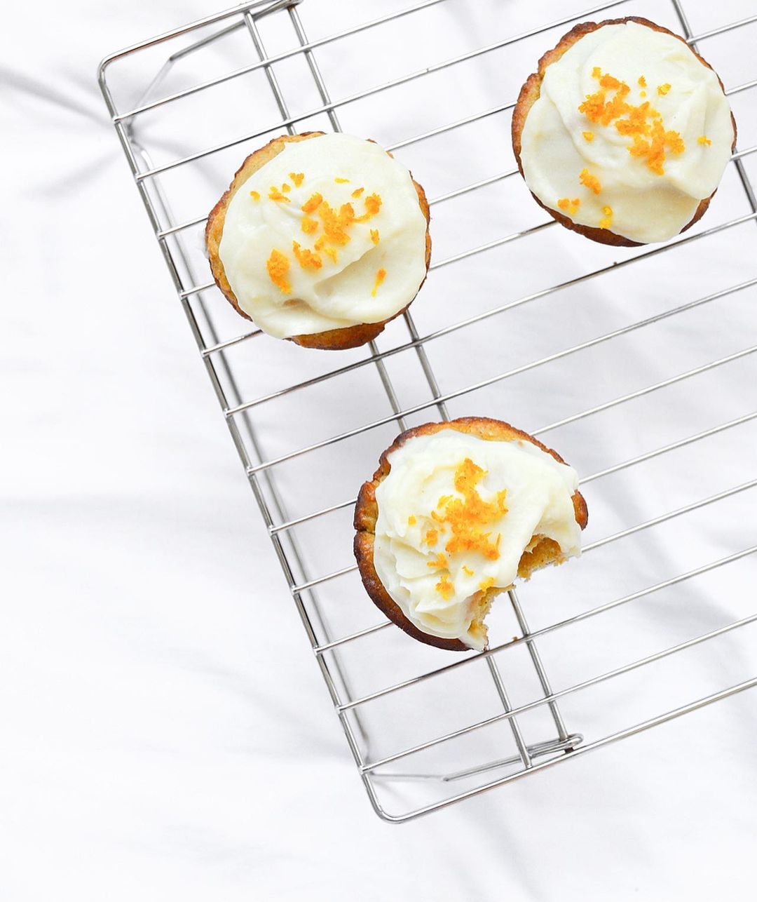 Healthy Orange Vanilla Cupcakes Delight