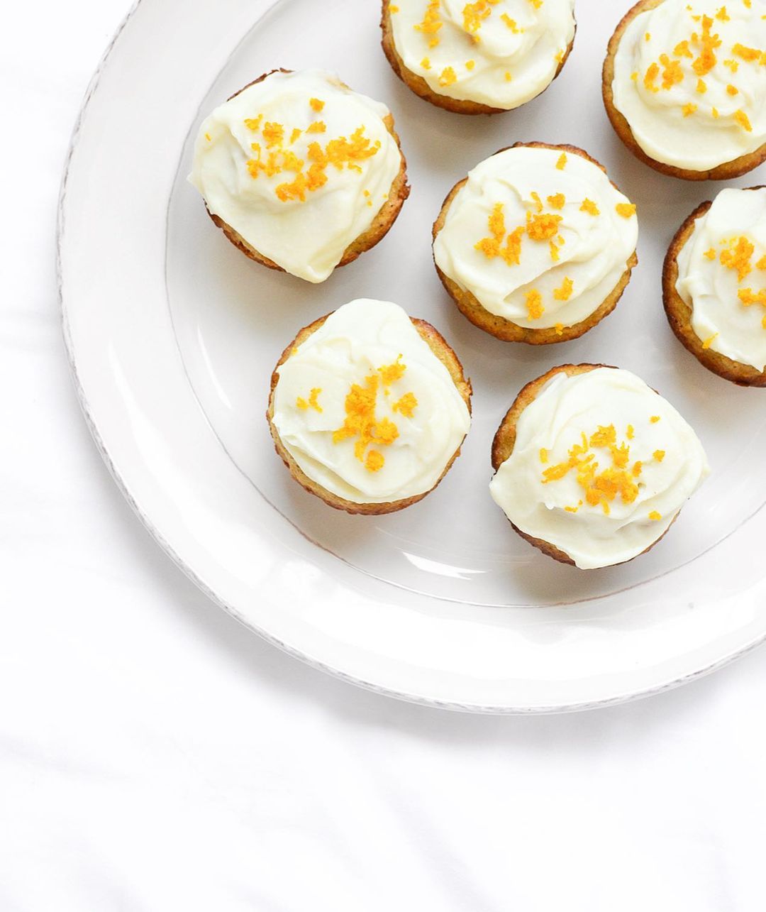 Healthy Orange Vanilla Cupcakes Delight