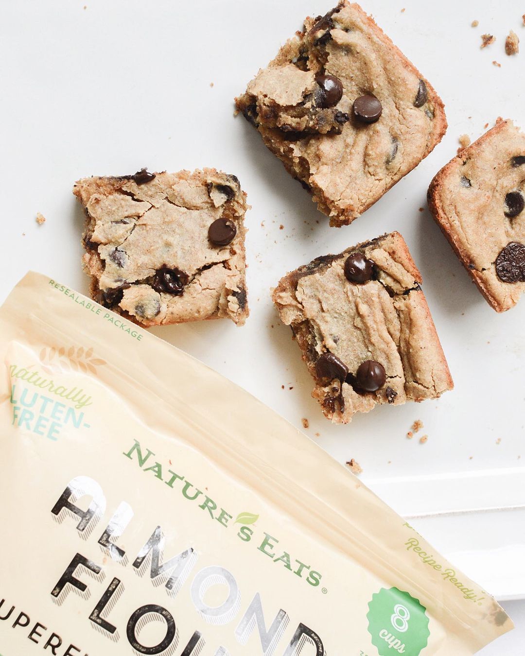 Amazing Chickpea Blondies with Almond Flour