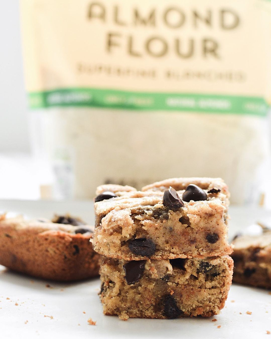 Amazing Chickpea Blondies with Almond Flour