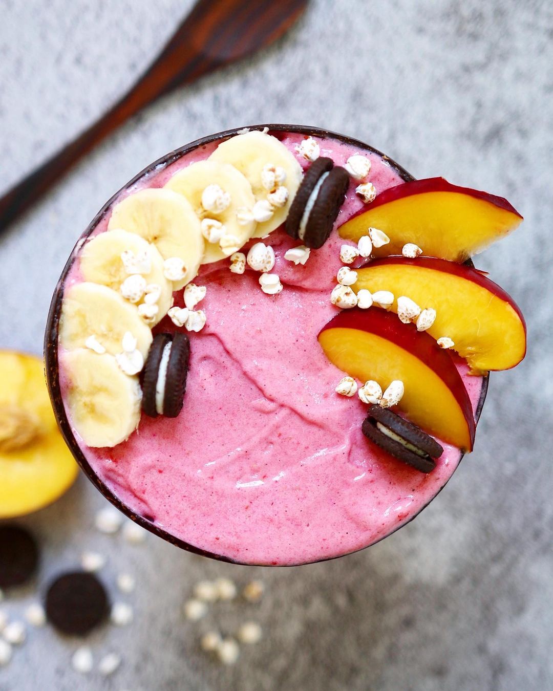 Pink Strawberry Smoothie Bowl