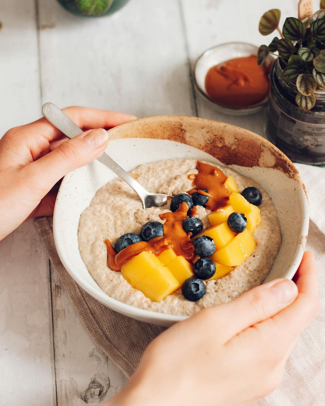 Warm Chia Pudding with Vanilla Protein