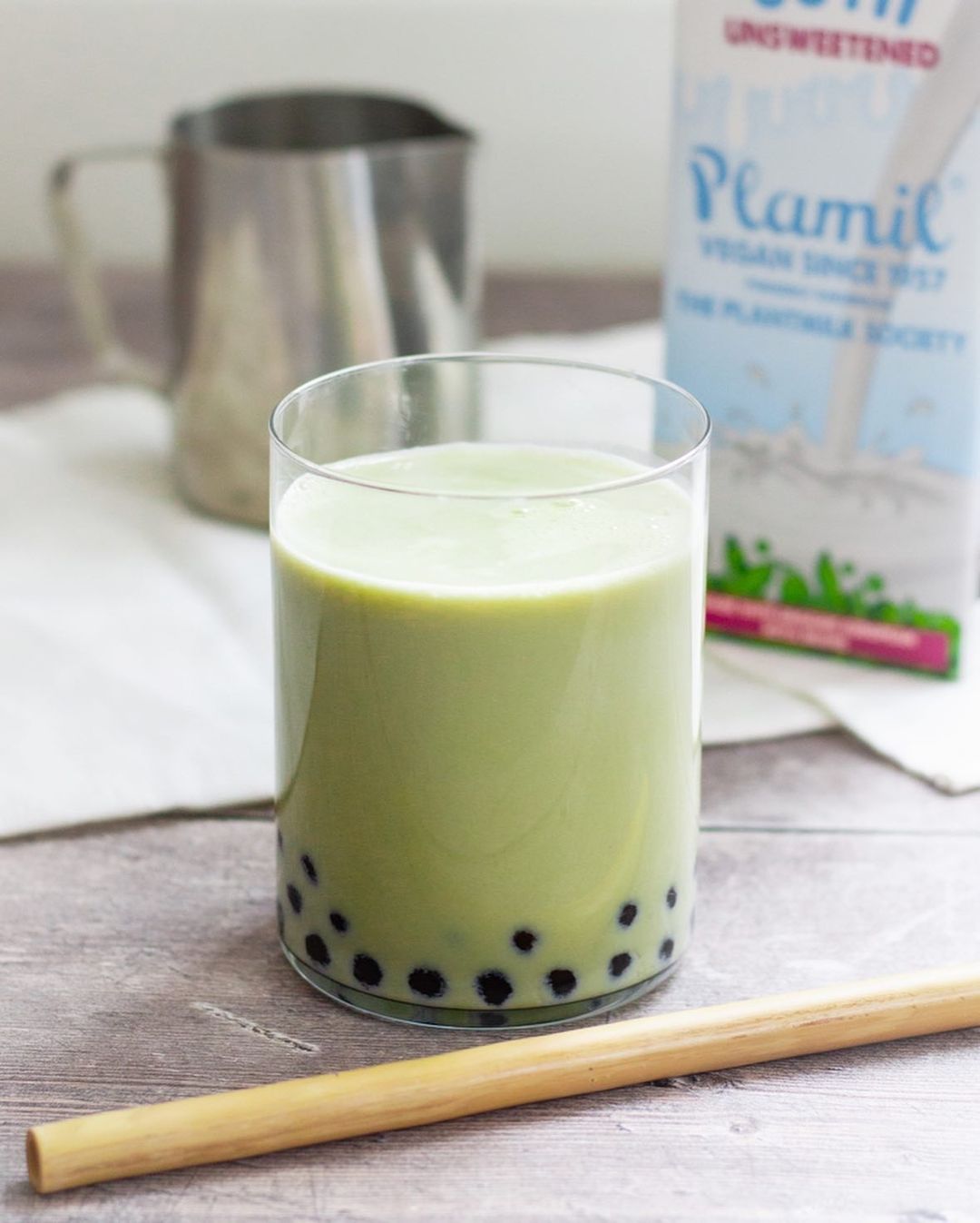 Homemade Matcha Boba Tea