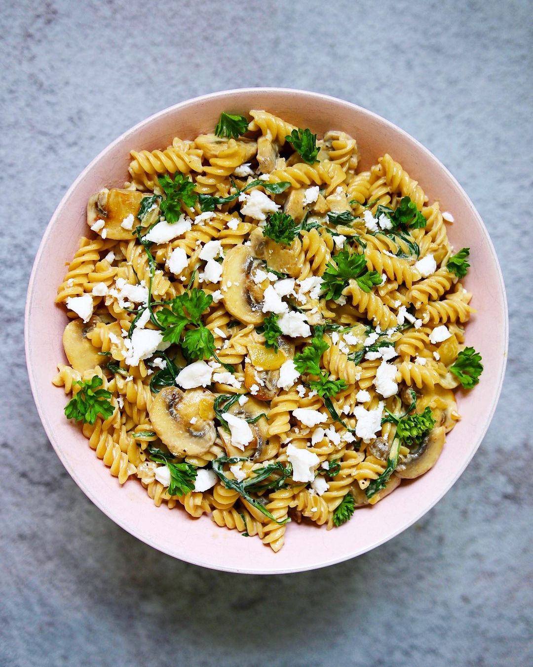 Creamy Vegan Mushroom Pasta Dish