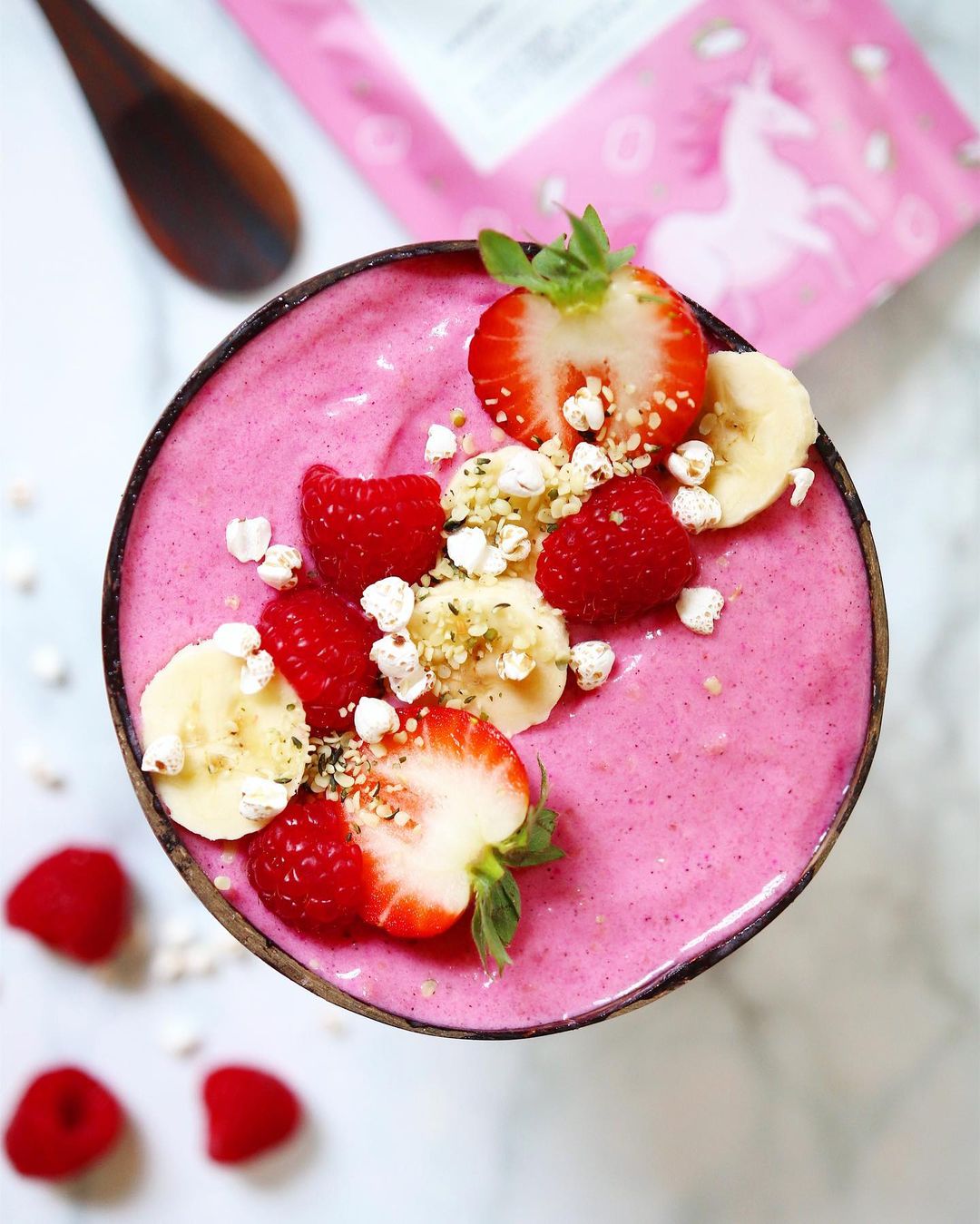 Pink Vegan Smoothie Bowl