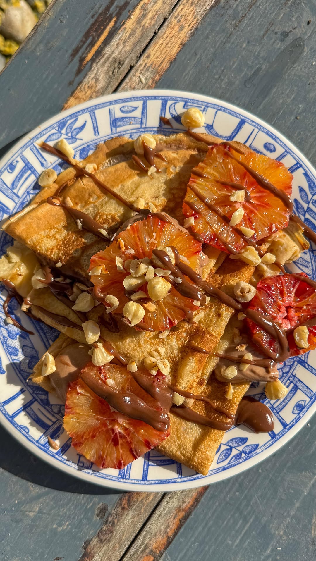 Chestnut Crêpes with Chocolate and Chestnut Sauce