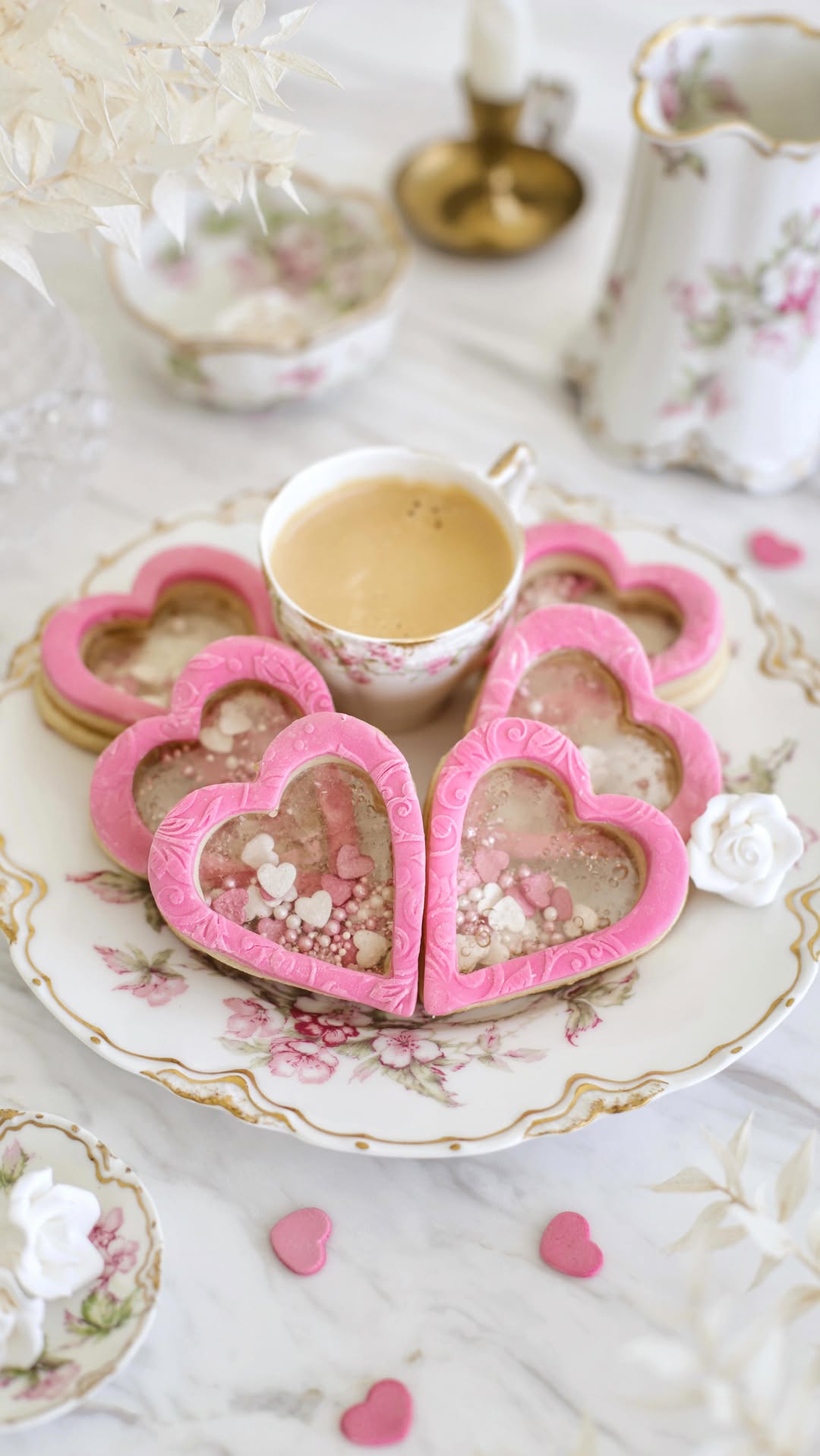 Stained Glass Heart Cookies