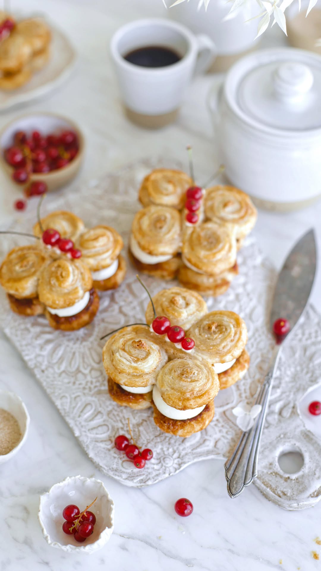 Butterfly Shaped Mille Feuille
