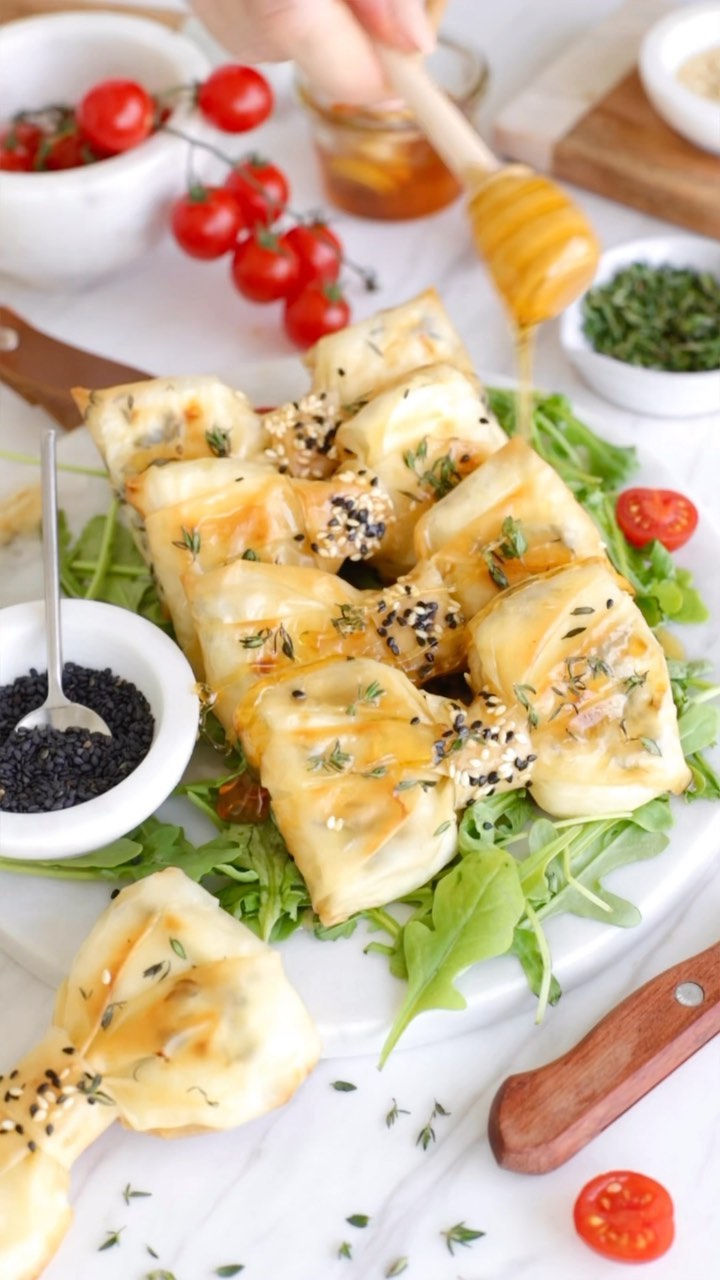 Bow-Shaped Feta Phyllo Pastry