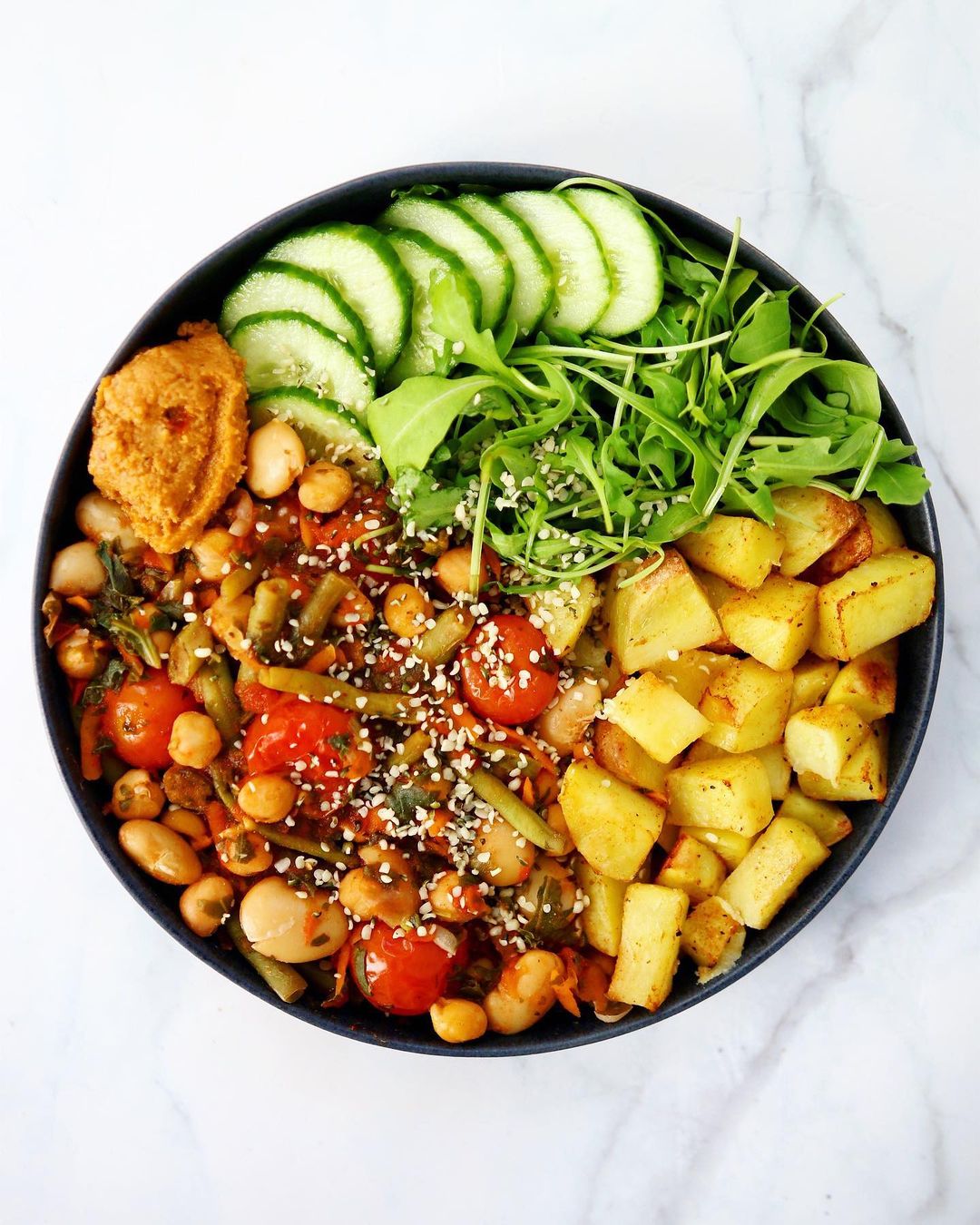 Loaded Bean Stew with Vegetables and Potatoes