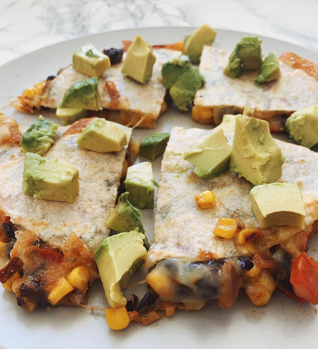 Veggie and Black Bean Quesadillas