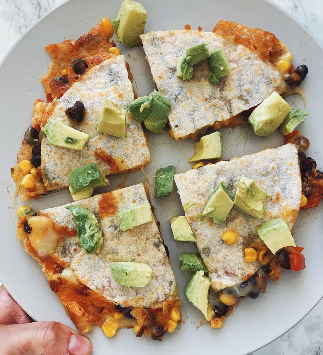 Veggie and Black Bean Quesadillas