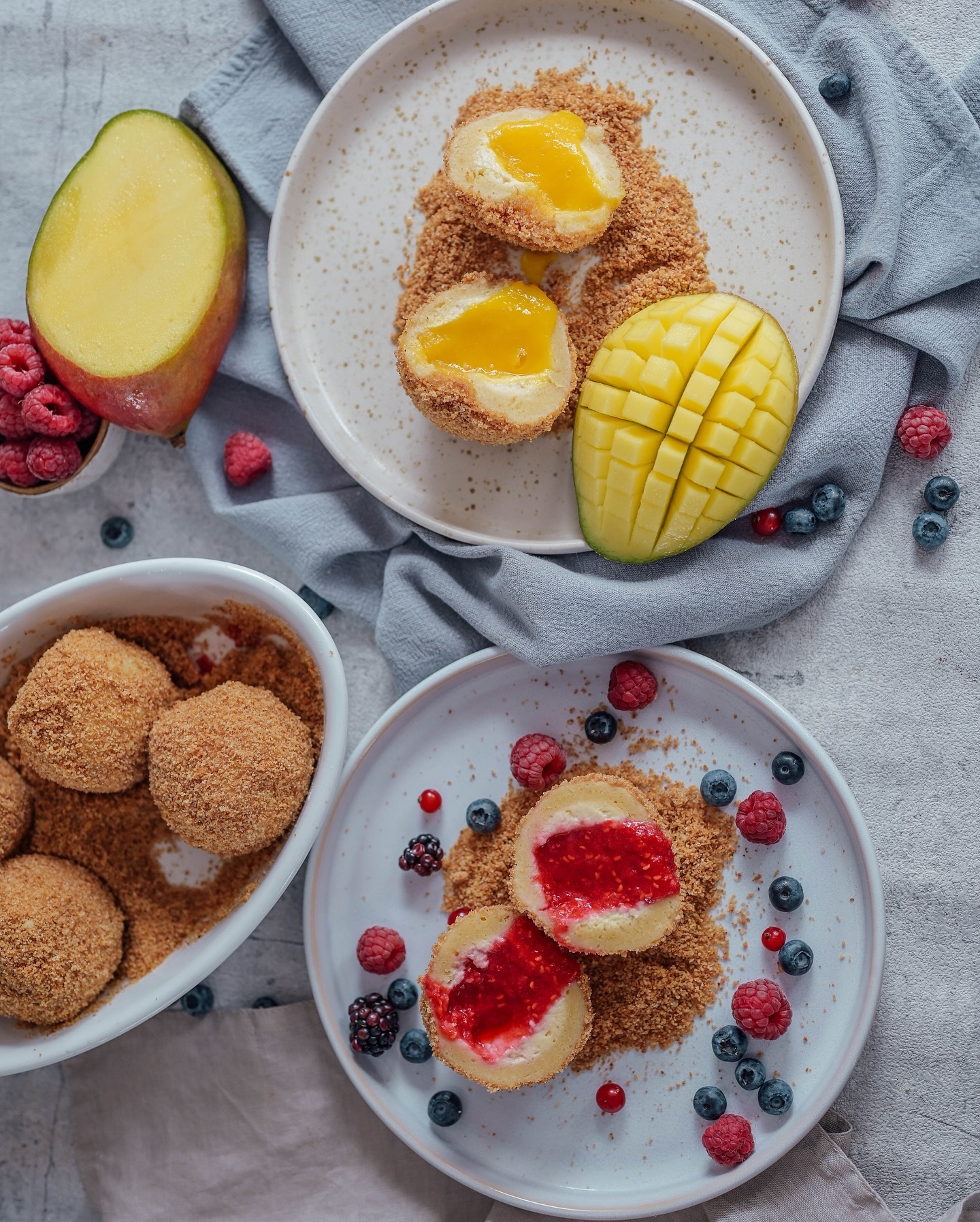 Fluffy Sweet Fruit Dumplings