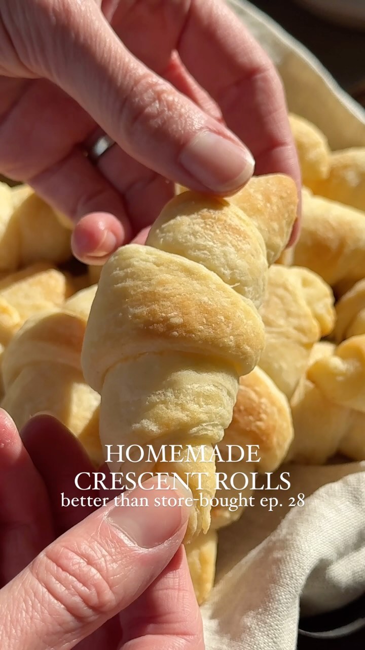 Homemade Buttery Crescent Rolls