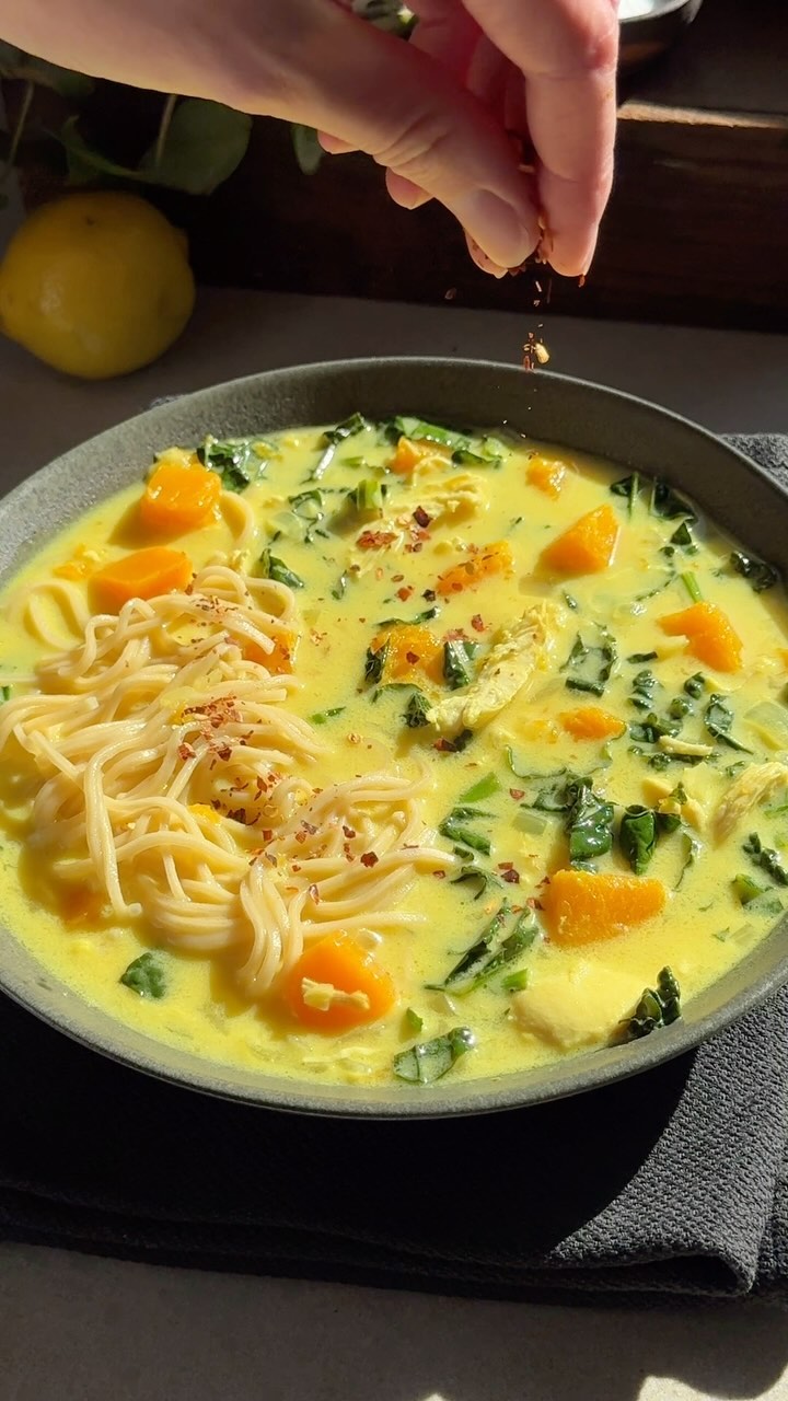 Coconut Ginger Turmeric Chicken Soup