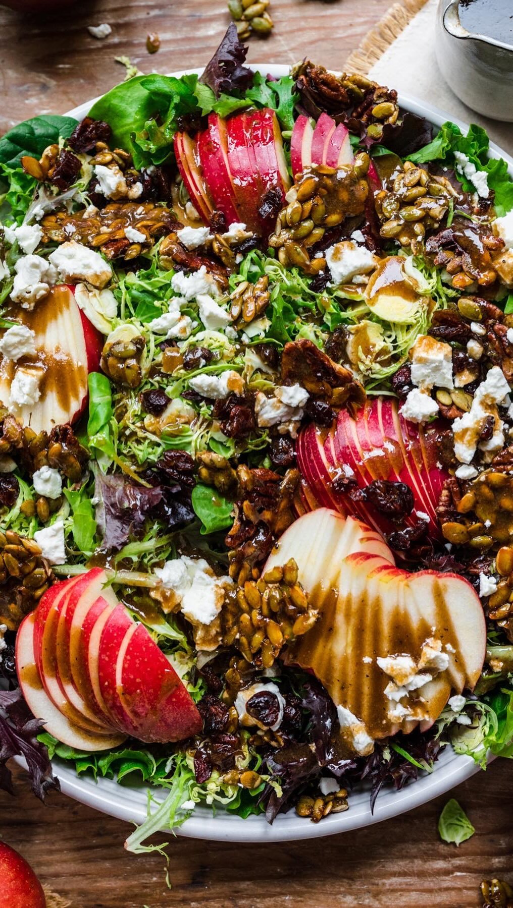Crunchy Apple and Shaved Brussels Sprout Salad