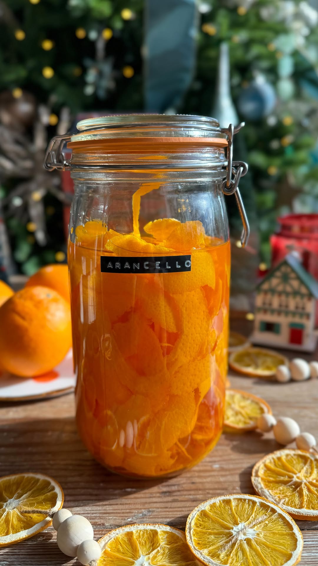 Homemade Arancello Orange Liqueur