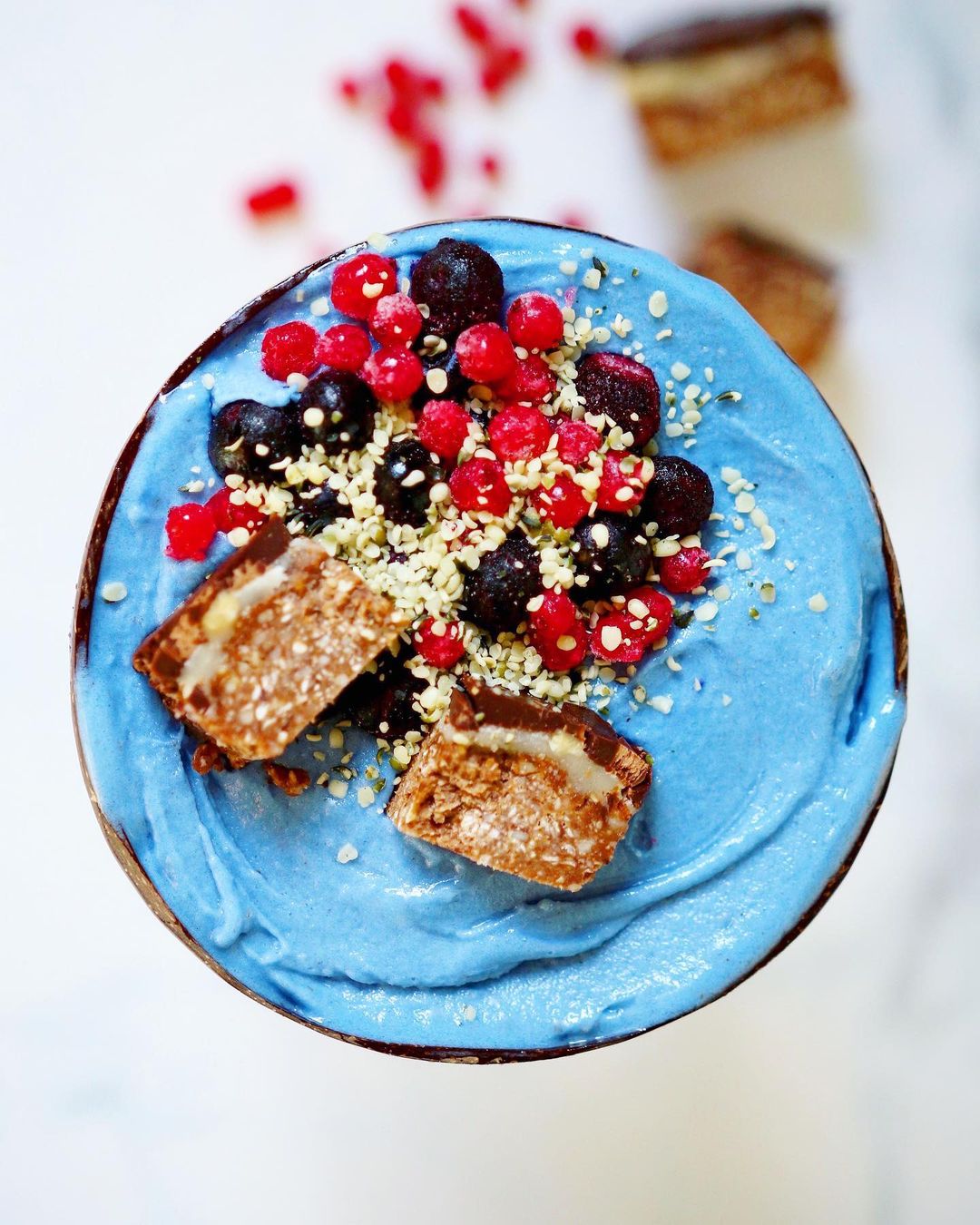 Vibrant Blue Smoothie Bowl