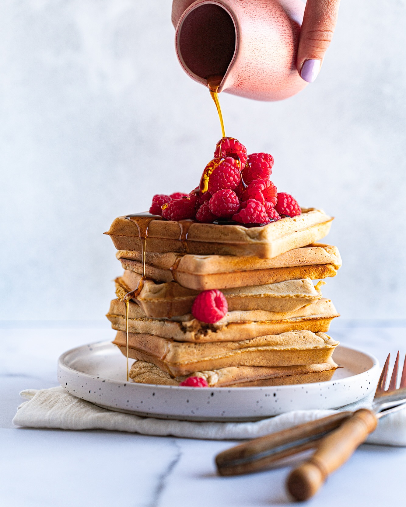 Vegan Gluten-Free Oat Waffles