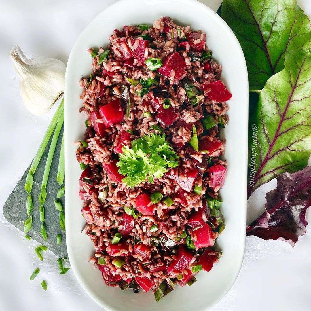 Roasted Beet and Wild Rice Salad