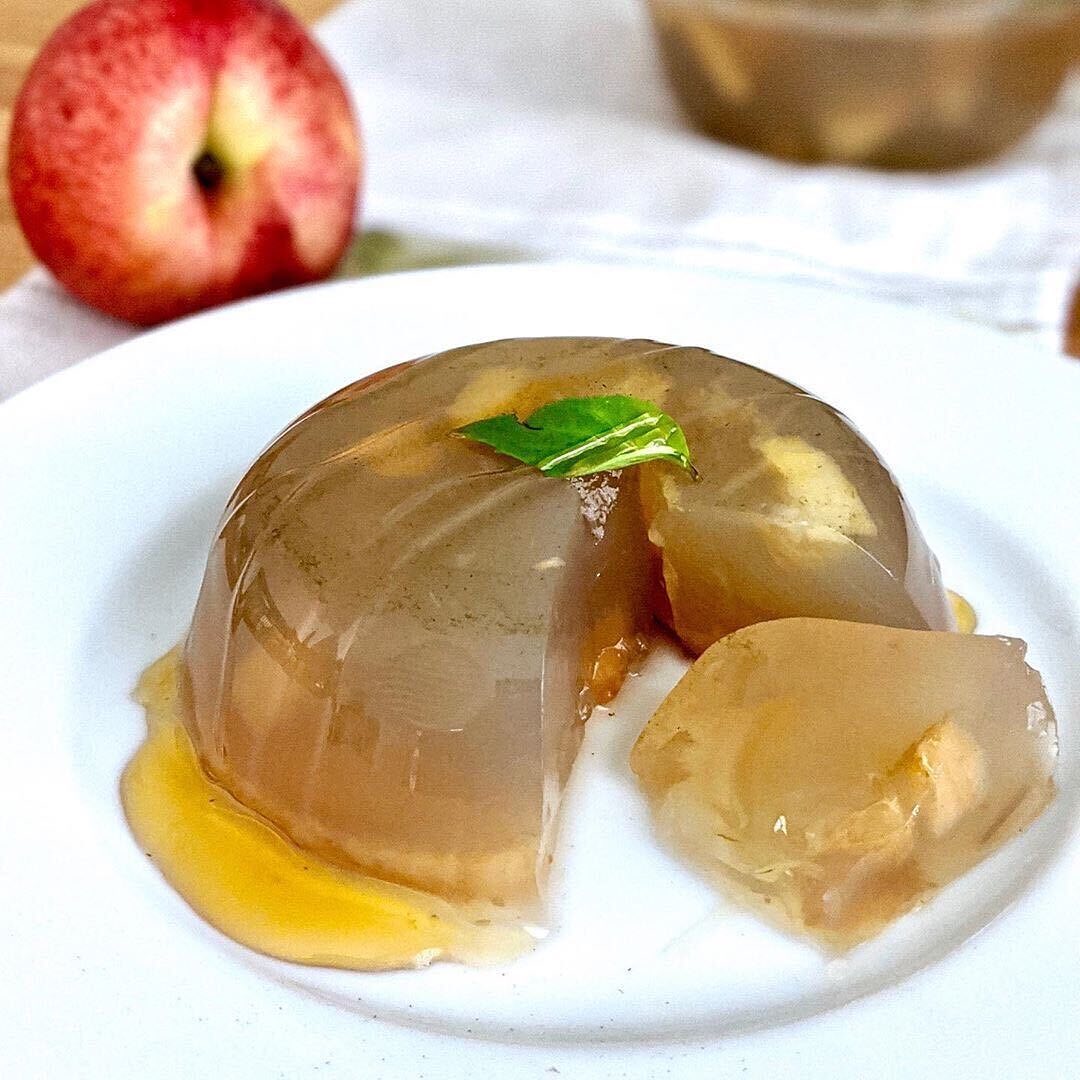 White Peach and Honey Green Tea Jelly