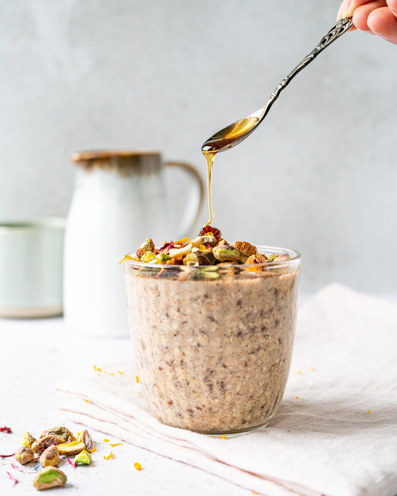 Baklava Inspired Overnight Oats