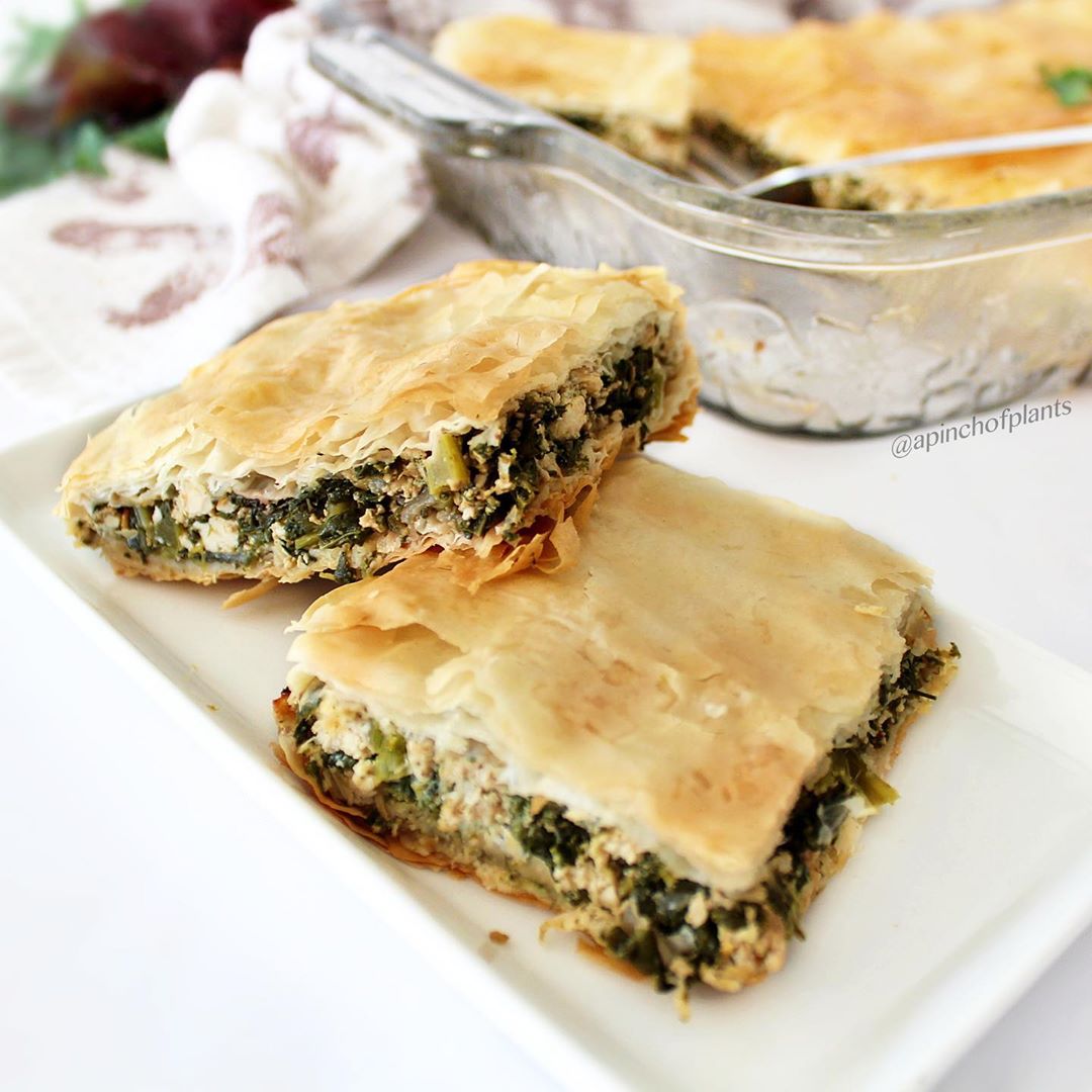 Vegan Spanakopita with Tofu and Greens