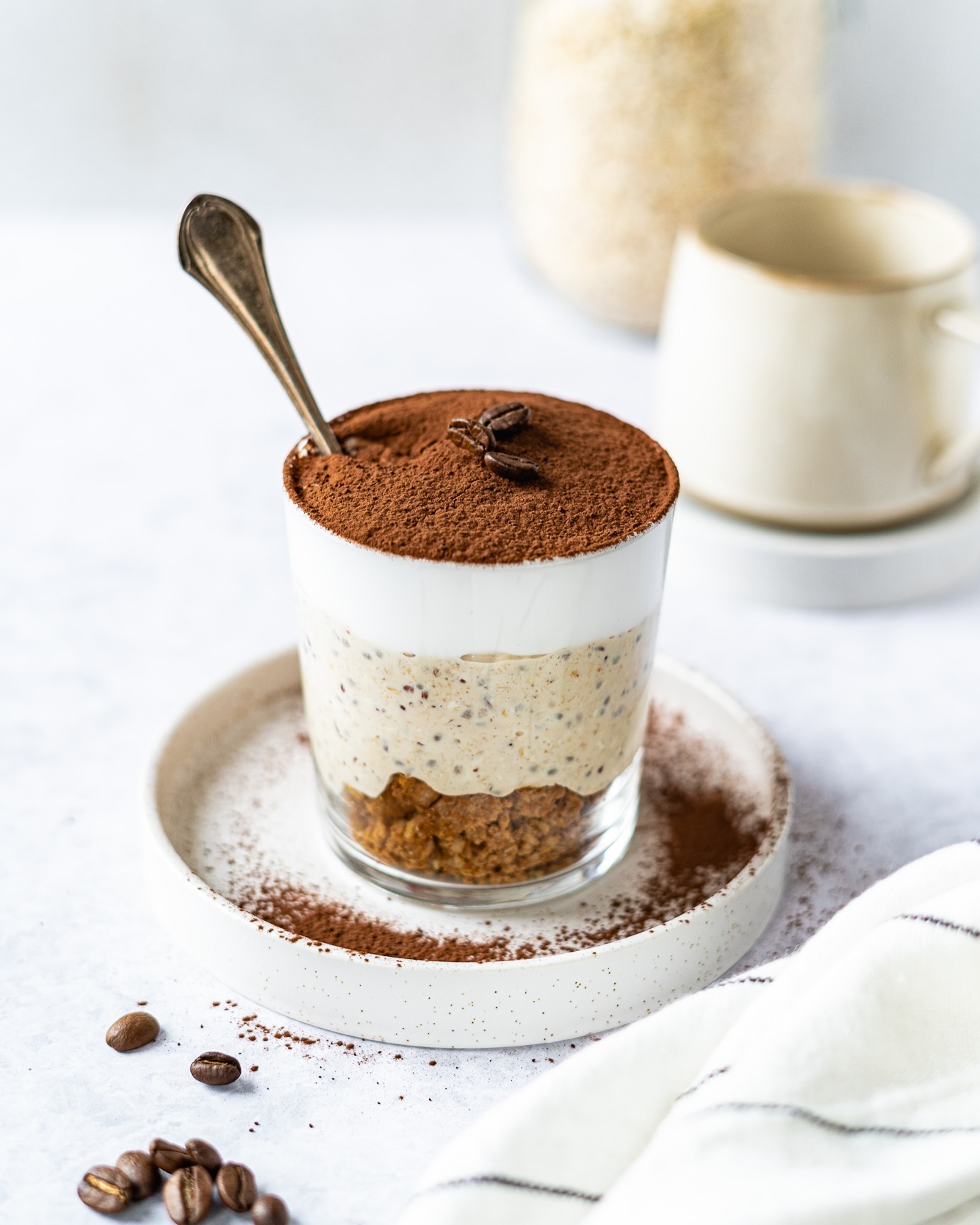 Creamy Tiramisu-Inspired Overnight Oats