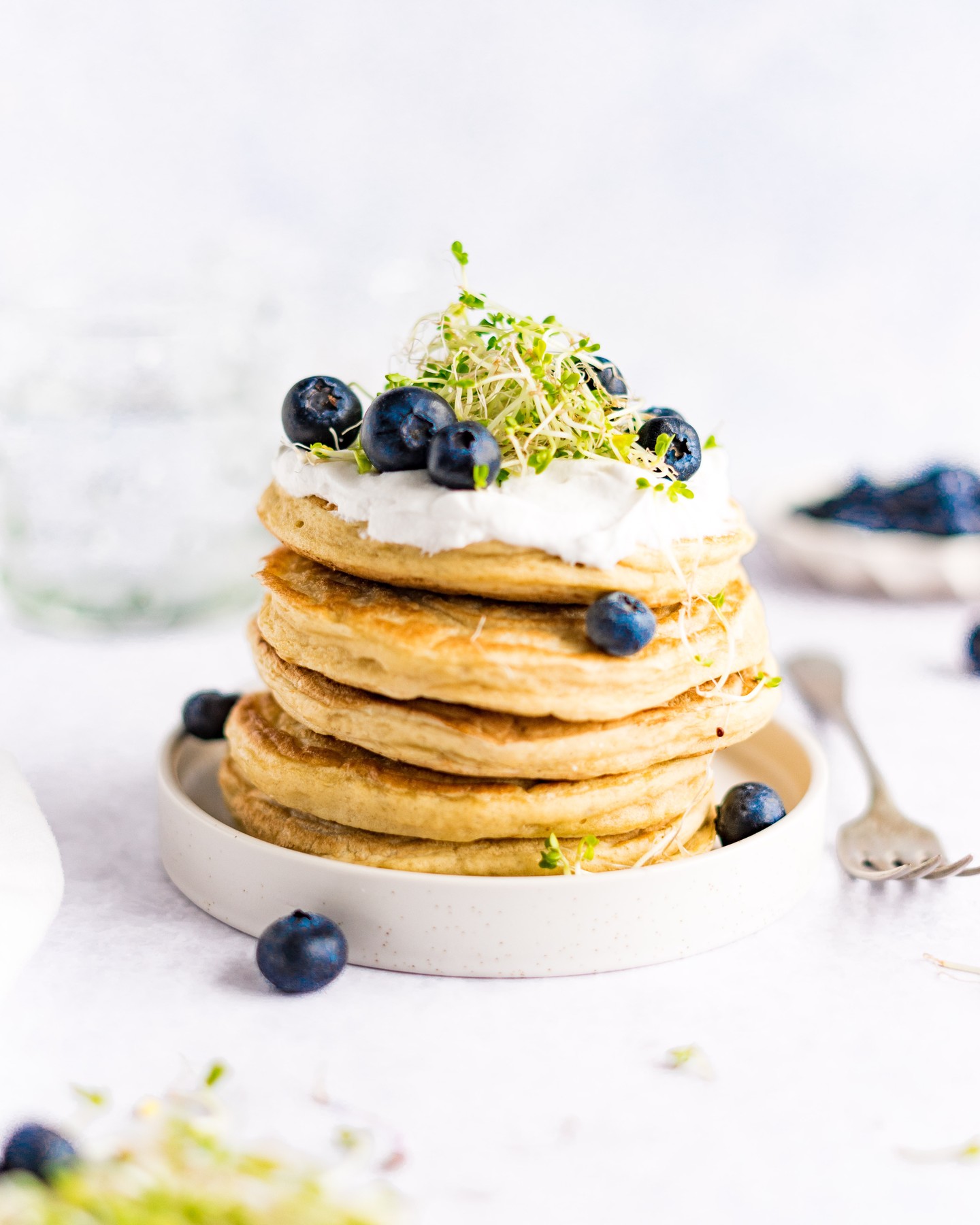 Homemade Fluffy Vegan Pancakes