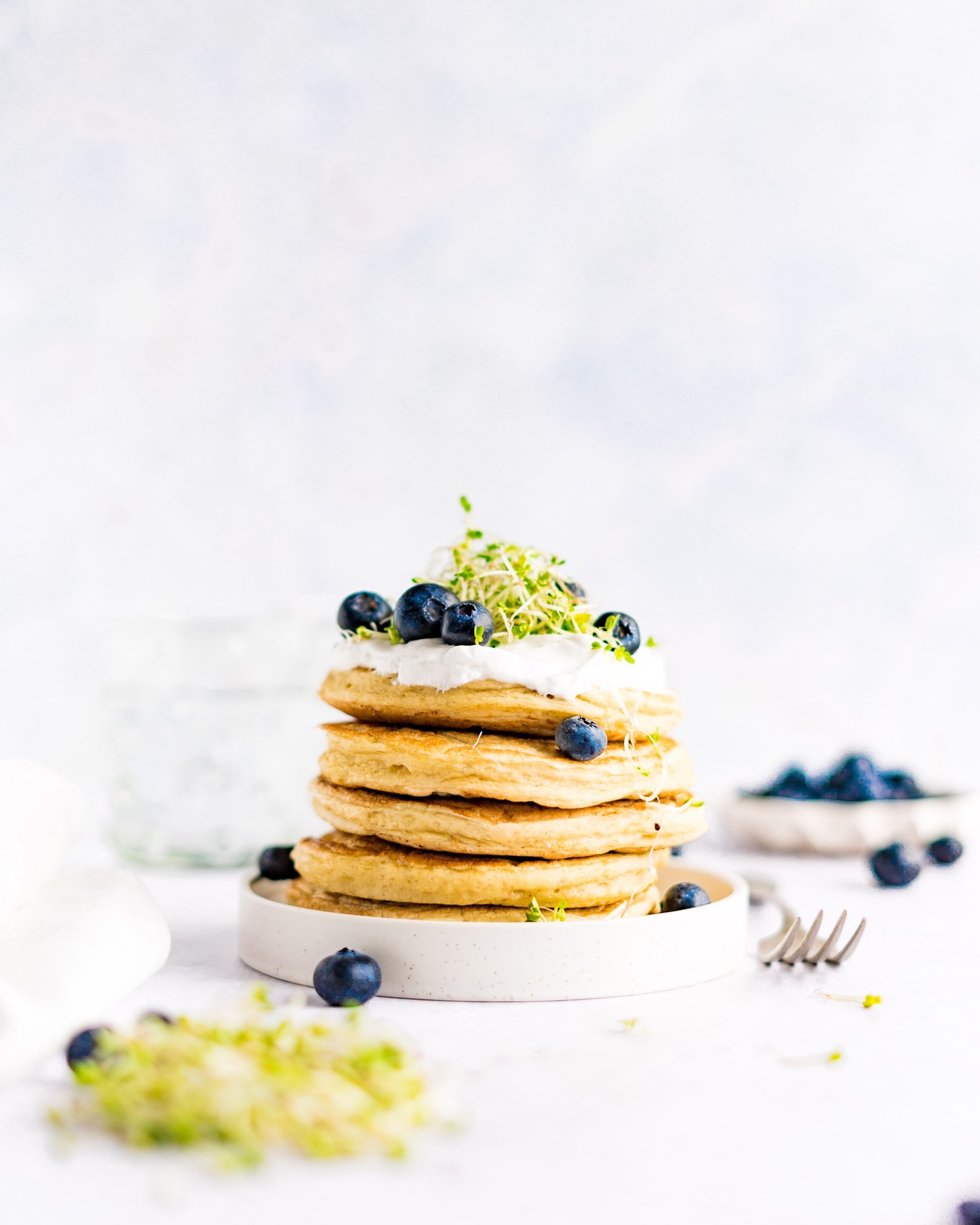 Homemade Fluffy Vegan Pancakes