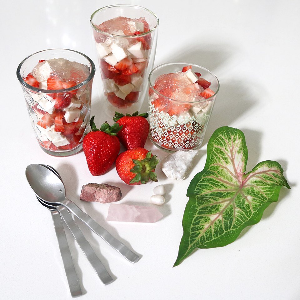 Vegan Gluten-Free Strawberry Jelly Parfaits