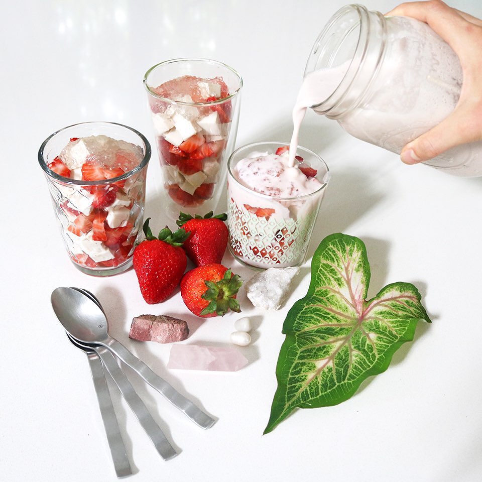 Vegan Gluten-Free Strawberry Jelly Parfaits
