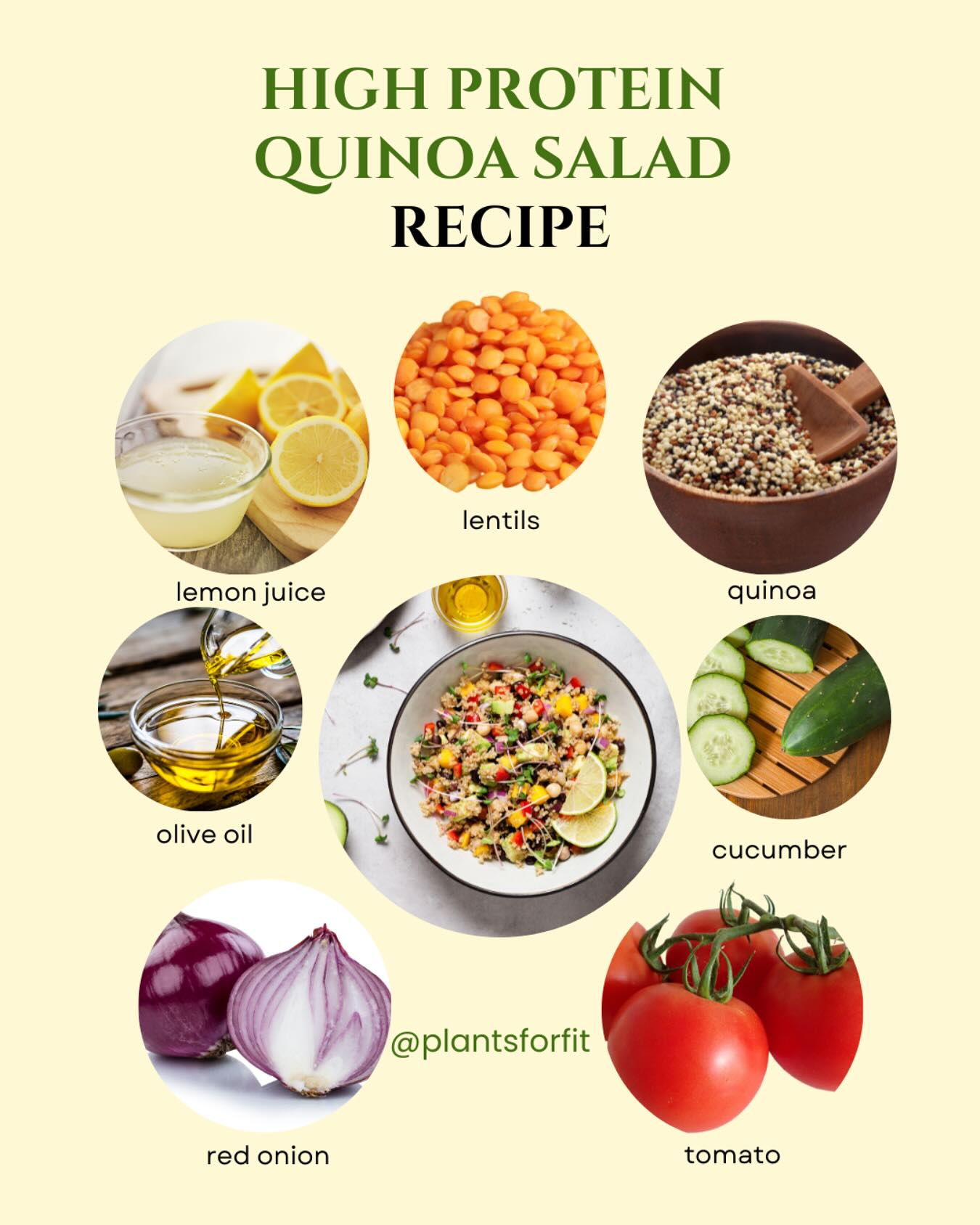 High Protein Quinoa Salad