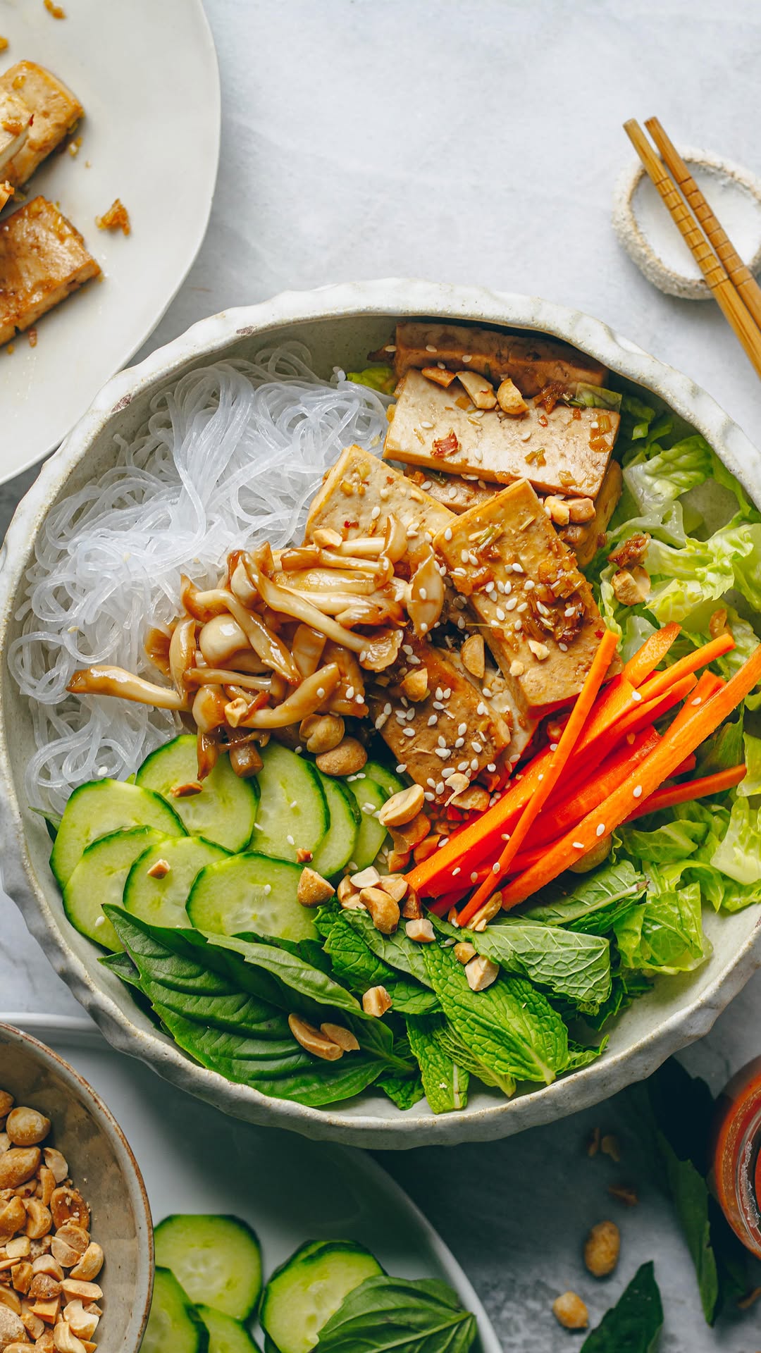 Lemongrass Tofu Vermicelli Bowl