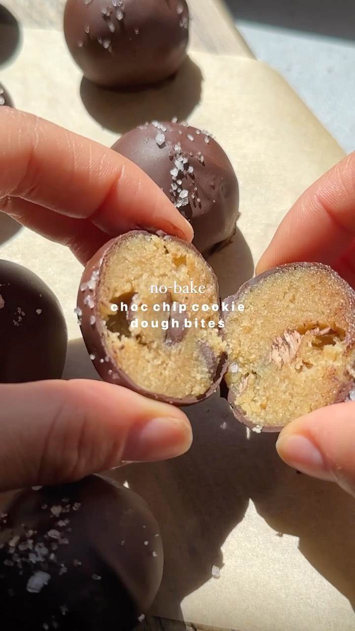 No-Bake Chocolate Chip Cookie Dough Bites