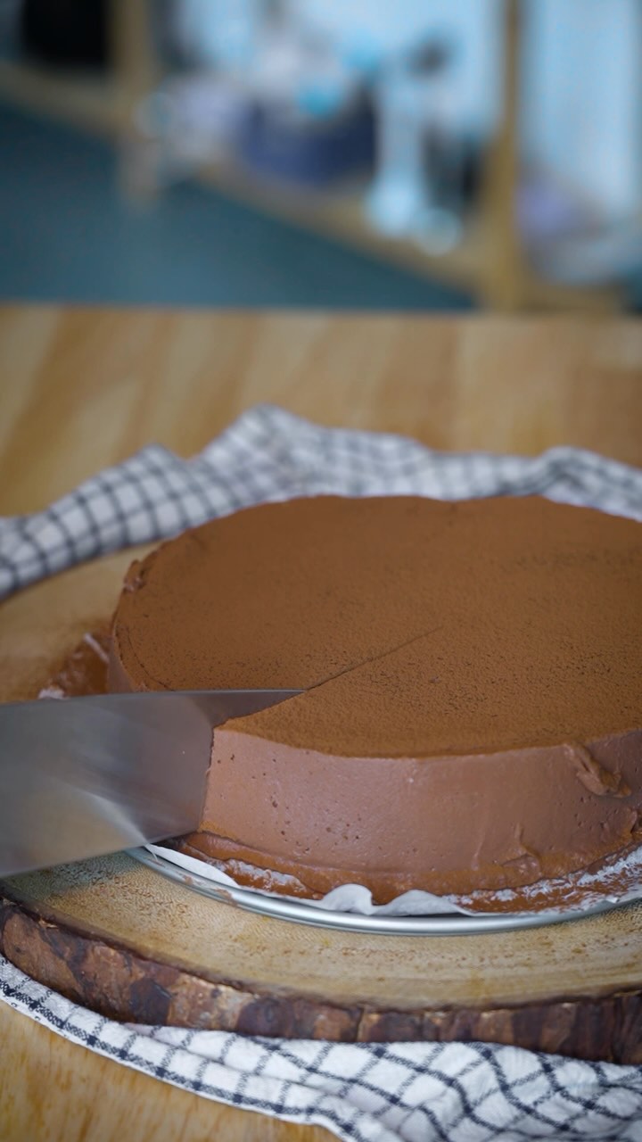 Two-Ingredient Chocolate Mousse Cake