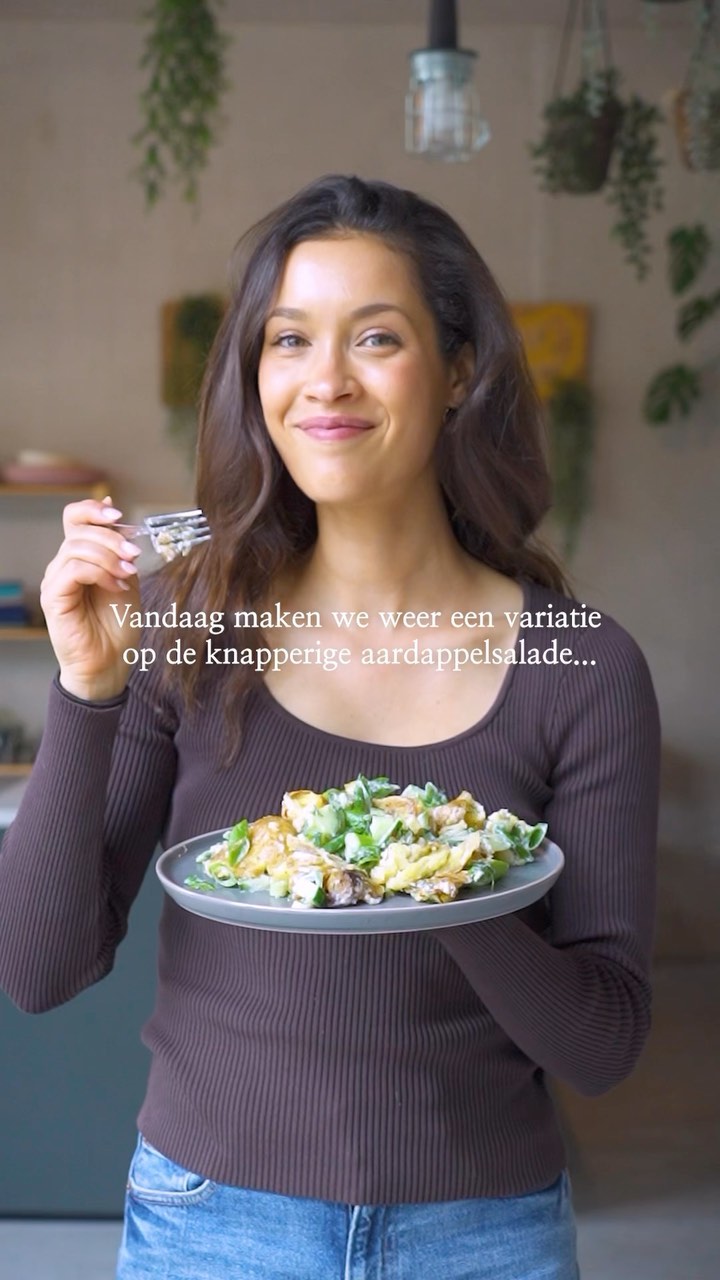 Crispy Potato Salad with Herb Yogurt