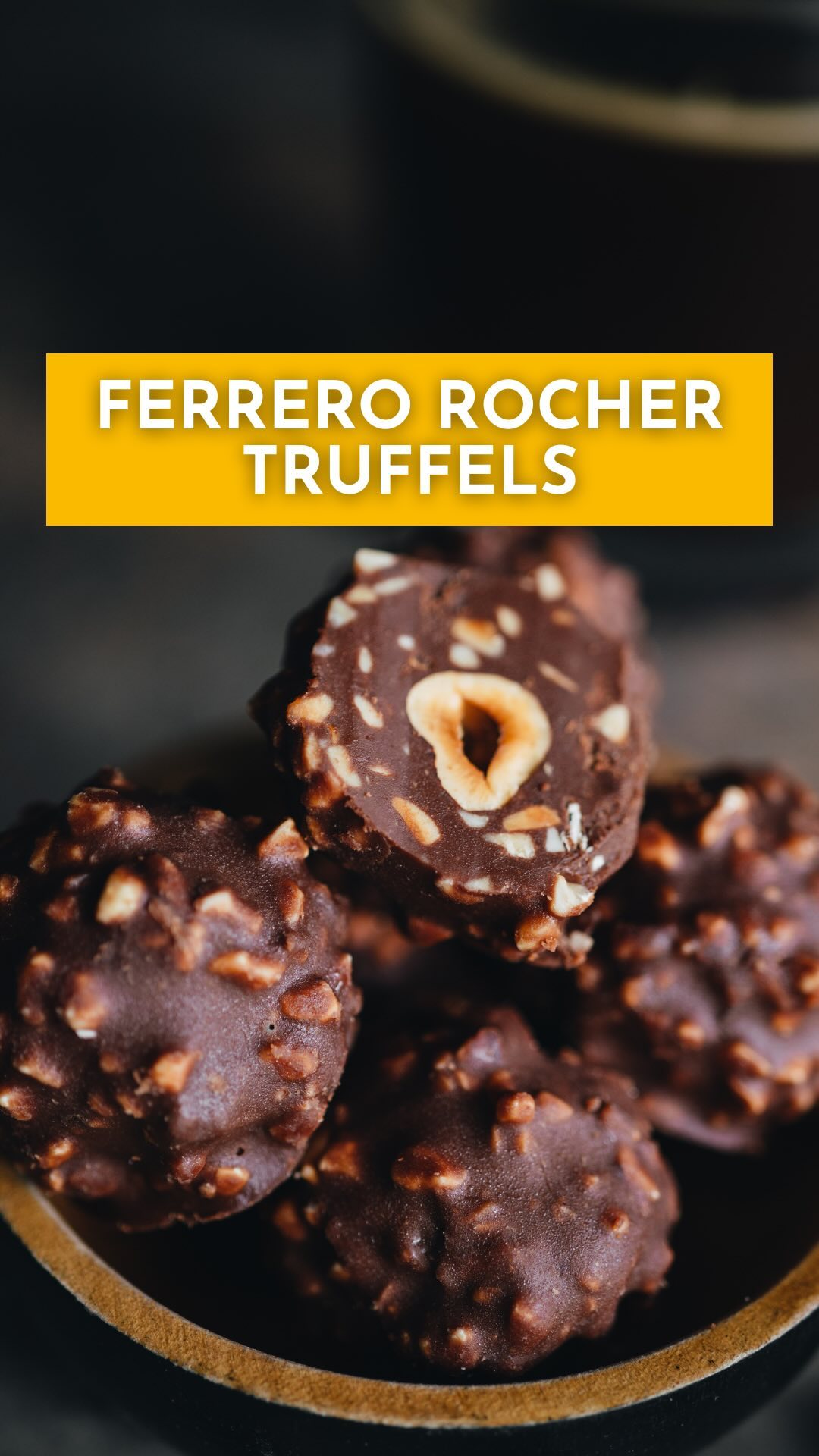 Vegan Ferrero Rocher Truffles