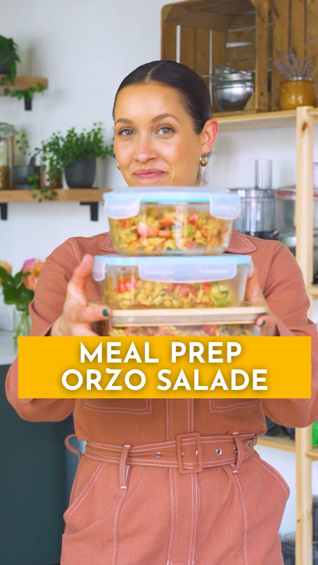Red Pesto Orzo Salad