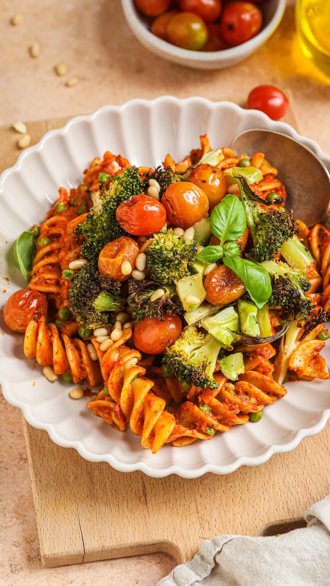 Vegan Red Pesto Pasta