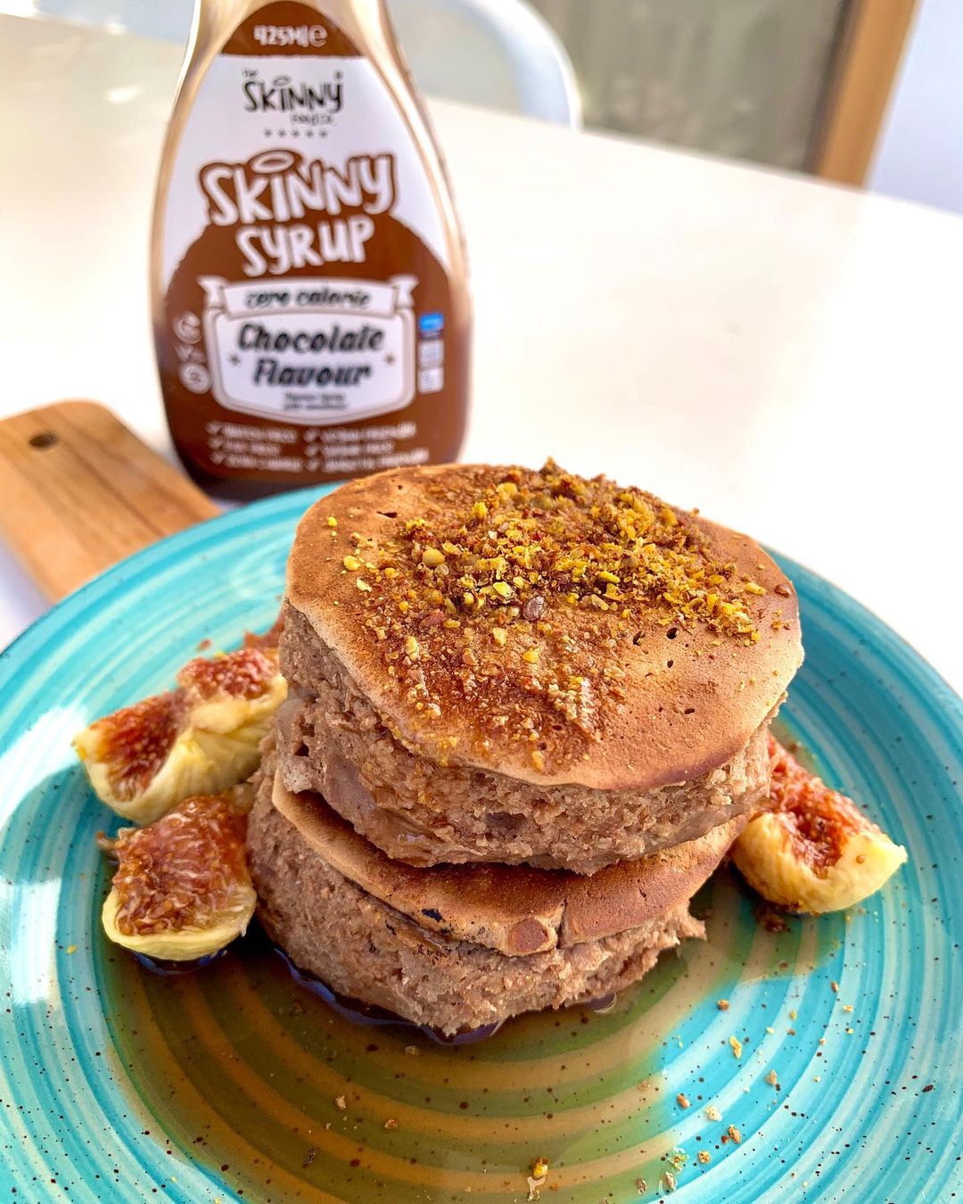 Chocolate Souffle Protein Pancakes