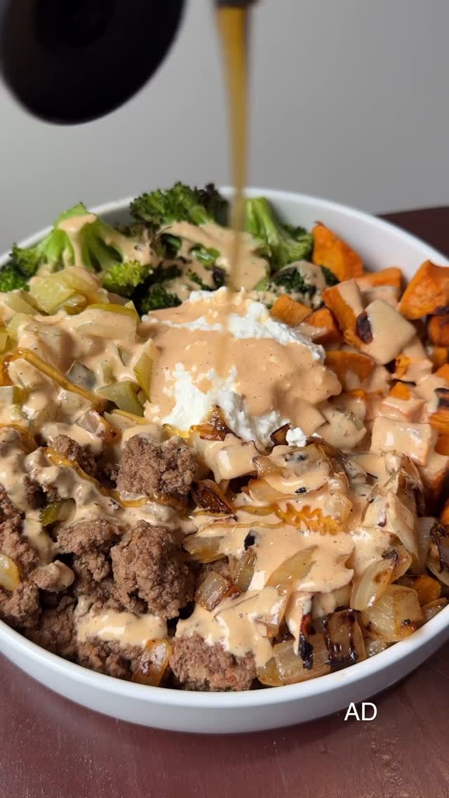 Cottage Cheese Burger Bowls