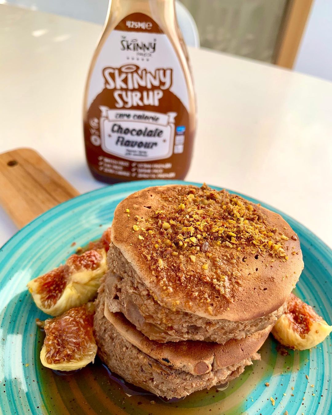 Chocolate Souffle Protein Pancakes