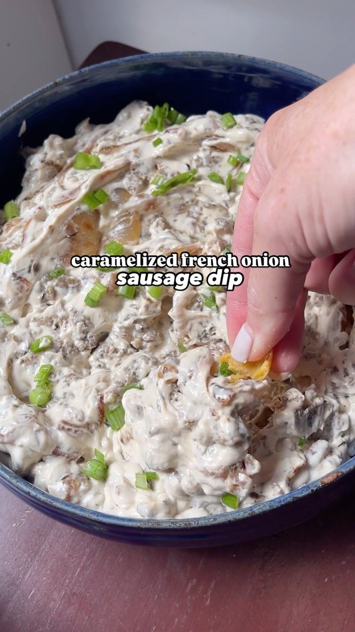 Caramelized French Onion Sausage Dip